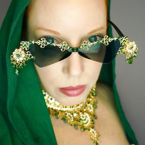Gold Bling Sunglasses - Etsy display picture 1
