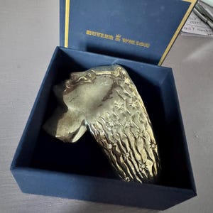 Rare vintage 1980s Butler and Wilson UK Art Deco Woman Brooch with flaws