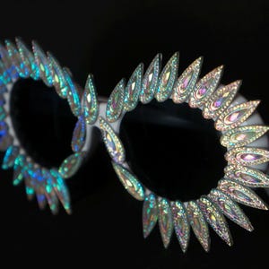 Bespoke Handset Peacock Animalia Edition White Bling Sunglasses