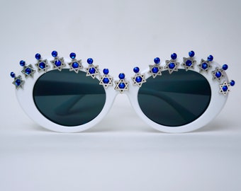 Custom Israel Flag Star of David sunglasses