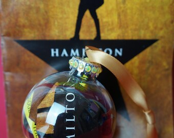 Handcrafted NYC Broadway Playbill Keepsake Ornament. Hamilton, Wicked, Hadestown, Dear Evan Hansen, and more!
