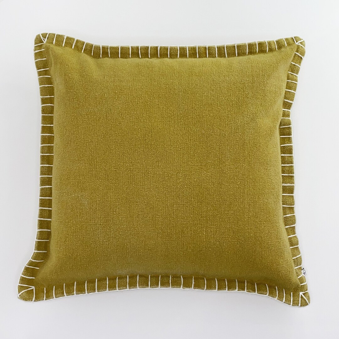 Mustard Yellow Throw Pillow for Couch 20x20 Yellow Pillow Etsy
