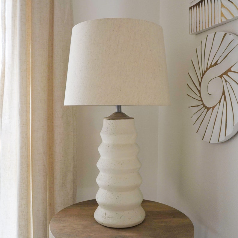 White Table Lamp Modern Lamp Bedside Table Lamp Living Room - Etsy