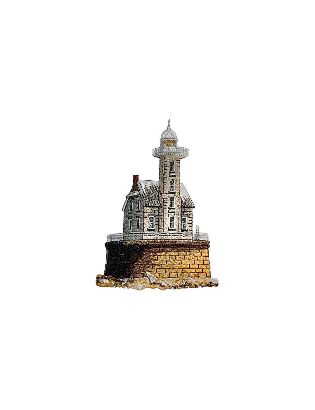 Race Rock Lighthouse Machine Embroidery - Etsy