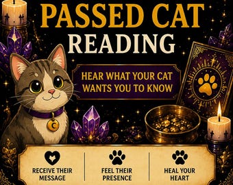 Mensaje de mi gato fallecido / Lectura psíquica de mascotas / Mensaje del puente arcoíris / Comunicador animal / Misma hora