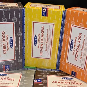 Satya Nag Champa Incense from India Box of 12 Packs