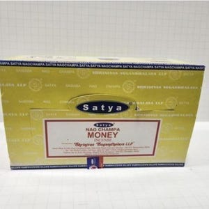 Satya Money Incense from India Box of 12 packs