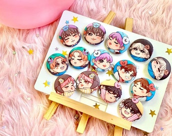 Alfileres de botón BTS Sleepy Bangtan