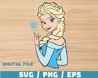 Elsa svg, Elsa Layered svg, Elsa Clipart, PNG, Frozen svg, Frozen Shirt svg, elsa vector, Cut File Cricut svg png