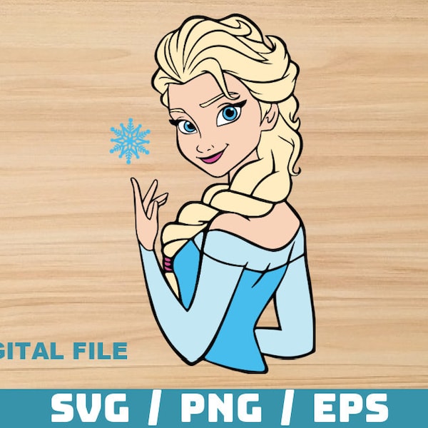 Elsa svg, Elsa Layered svg, Elsa Clipart, PNG, Frozen svg, Frozen Shirt svg, elsa vector, Cut File Cricut svg png