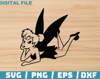 Tinkerbell Silhouette svg - Digital Download, Instant Download, svg, dxf, eps & png files included! Cut files for Cricut and Silhouette
