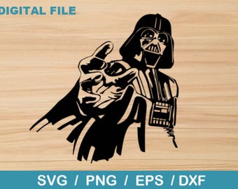 Darth Vader Force Choking - Star Wars - Digital Download, Instant Download, svg, dxf, eps & png files included!