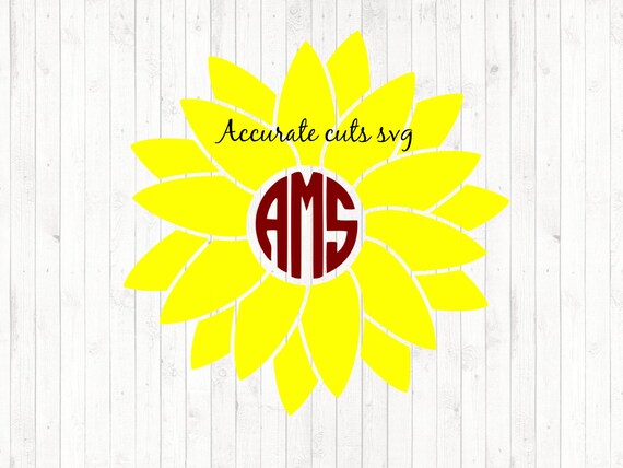 Free Free 128 Sunflower Monogram Svg Simple Sunflower Svg SVG PNG EPS DXF File