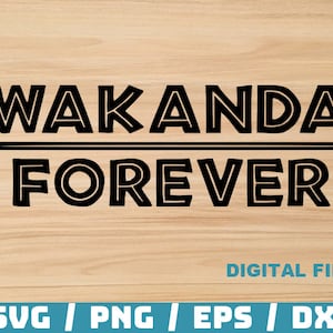 Wakanda Forever svg, Wakanda SVG, PNG, Black Panther SVG Clipart Wakanda Forever Superheroes Svg, Cut file Cricut, Silhouette