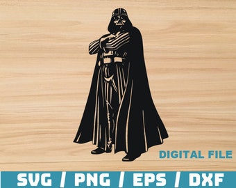 Darth Vader - Star Wars - Digital Download, Instant Download, svg, dxf, eps & png files included!
