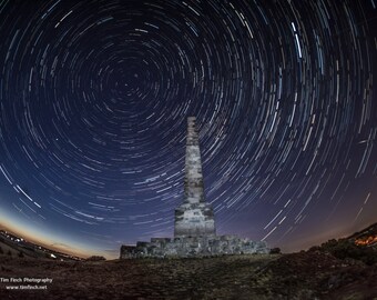 Star Trails / Night Sky / Lilleshall Monument / Shropshire.