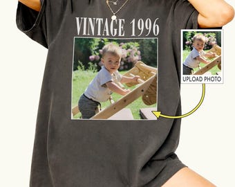 Personalized 30th Birthday Shirt, Custom Photo and Year Birthday Shirt, 30th & 40th Birthday Gift