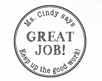 custom teacher stamp etsy