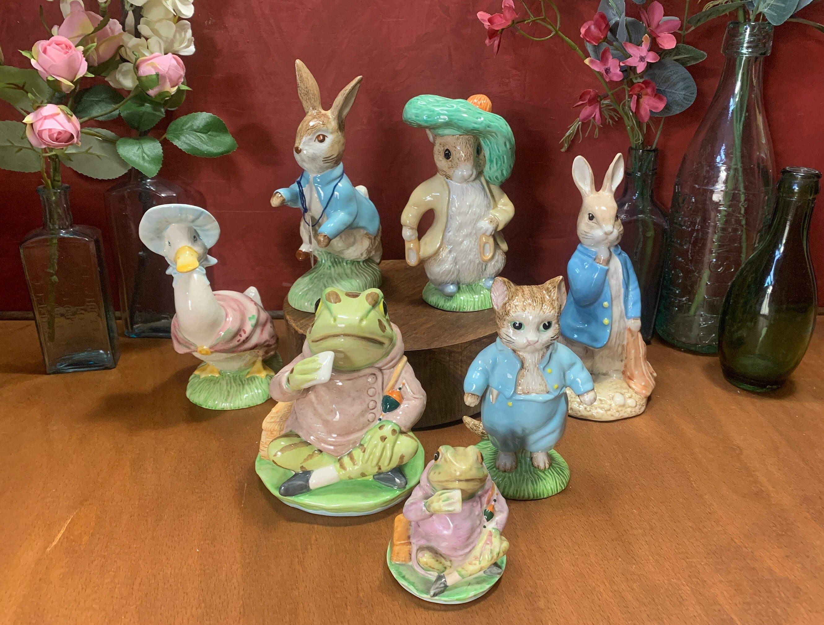 Large Beatrix Potter Peter Rabbit Figurines, Boxed Prince Large Beatrix Potter Peter Rabbit Figurines, Boxed Prince