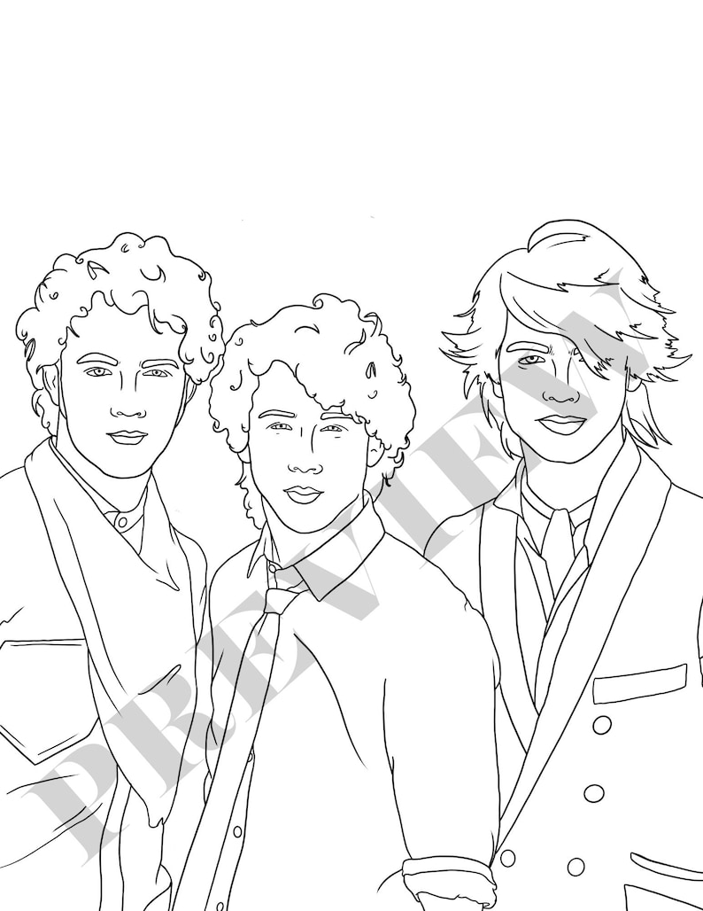 2000s Childhood TV Shows Nostalgia Coloring Page Bundle, Teens, Adult, Digital Download/Print image 4