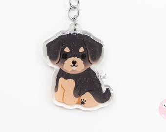 ヨーキープー ヨーキー プードル ミックス犬種 アクリルキーホルダー