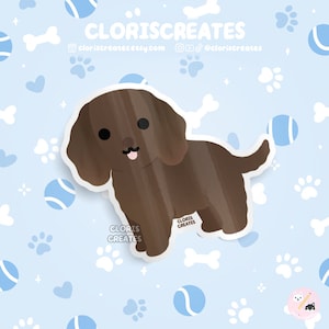American Water Boykin Spaniel Dog Breed Waterproof Vinyl Sticker | Kawaii Chibi Animal Art Decal | Cute Cartoon Puppy Pet Loss Memorial Gift