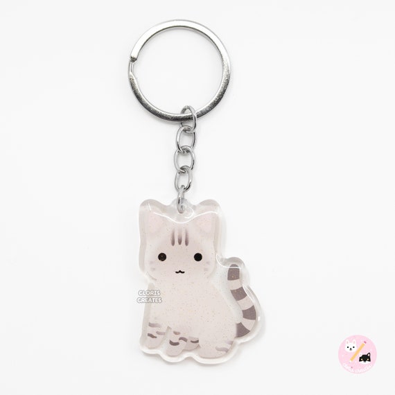 Lynx Point Siamese Cat Acrylic Pet Breed Keychain Cartoon Chibi