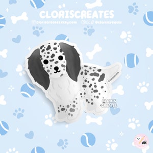 Black English Setter Dog Breed Waterproof Vinyl Sticker | Kawaii Chibi Animal Art Laptop Decal | Cute Cartoon Puppy Pet Loss Memorial Gift