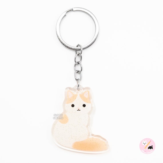 SATTCHI バッグチャーム・キーチェーン Orange Cat Turkey Charm Orange Turkish Van Cat Acrylic Pet Breed Keychain | Cartoon