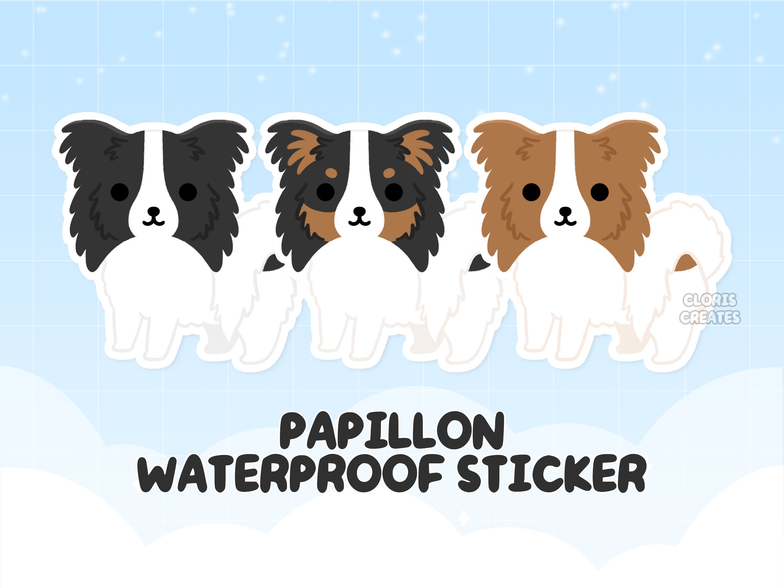 Papillon Dog Die Cut Sticker Kawaii Chibi Waterproof Laptop - Etsy Ireland Papillon Dog Die Cut Sticker Kawaii Chibi Waterproof Laptop - Etsy Ireland