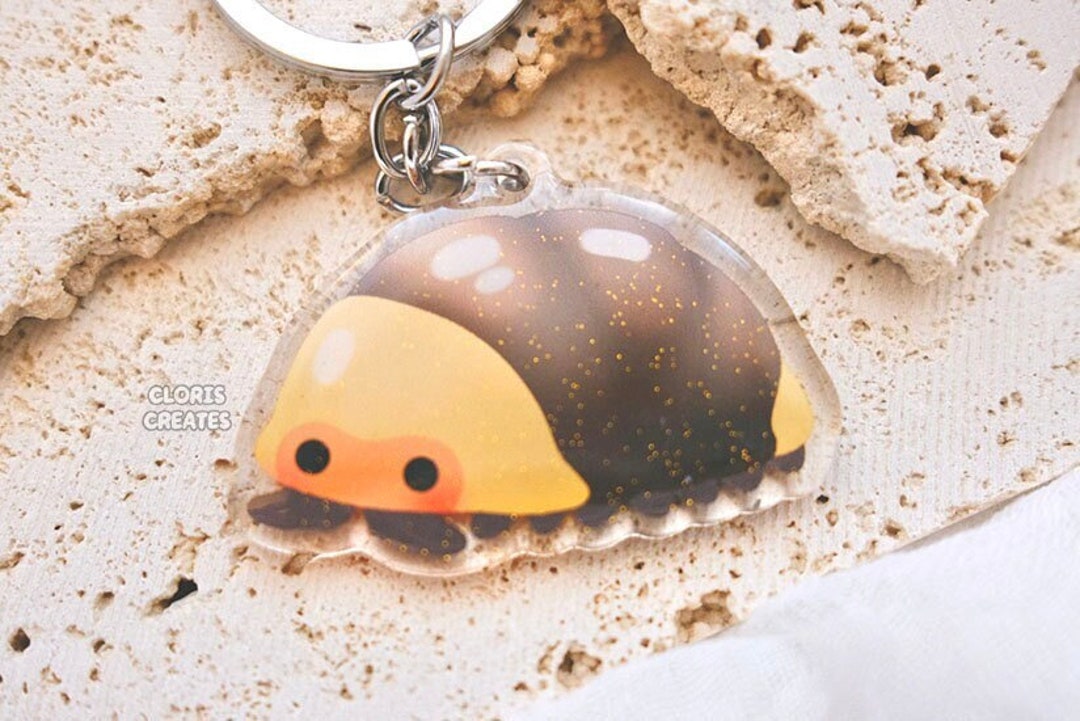 Rubber Ducky Isopod Brown Roly Poly Insect Bug Keychain Etsy