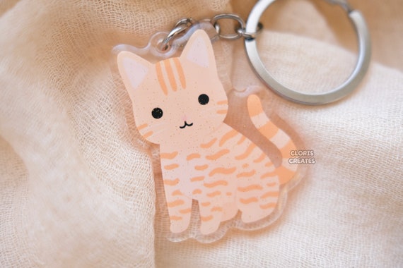 Keychain for Dog Mom Handmade Pet Loss Memorial Gift Custom Portrait  Engraved Cat Key chain Pet Supplies Car Accessories Unique -LCKR-AP