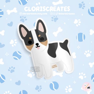 Black Tri Rat Terrier Dog Breed Waterproof Vinyl Sticker | Kawaii Chibi Animal Art Decal | Cute Cartoon Rescue Puppy Pet Loss Memorial Gift