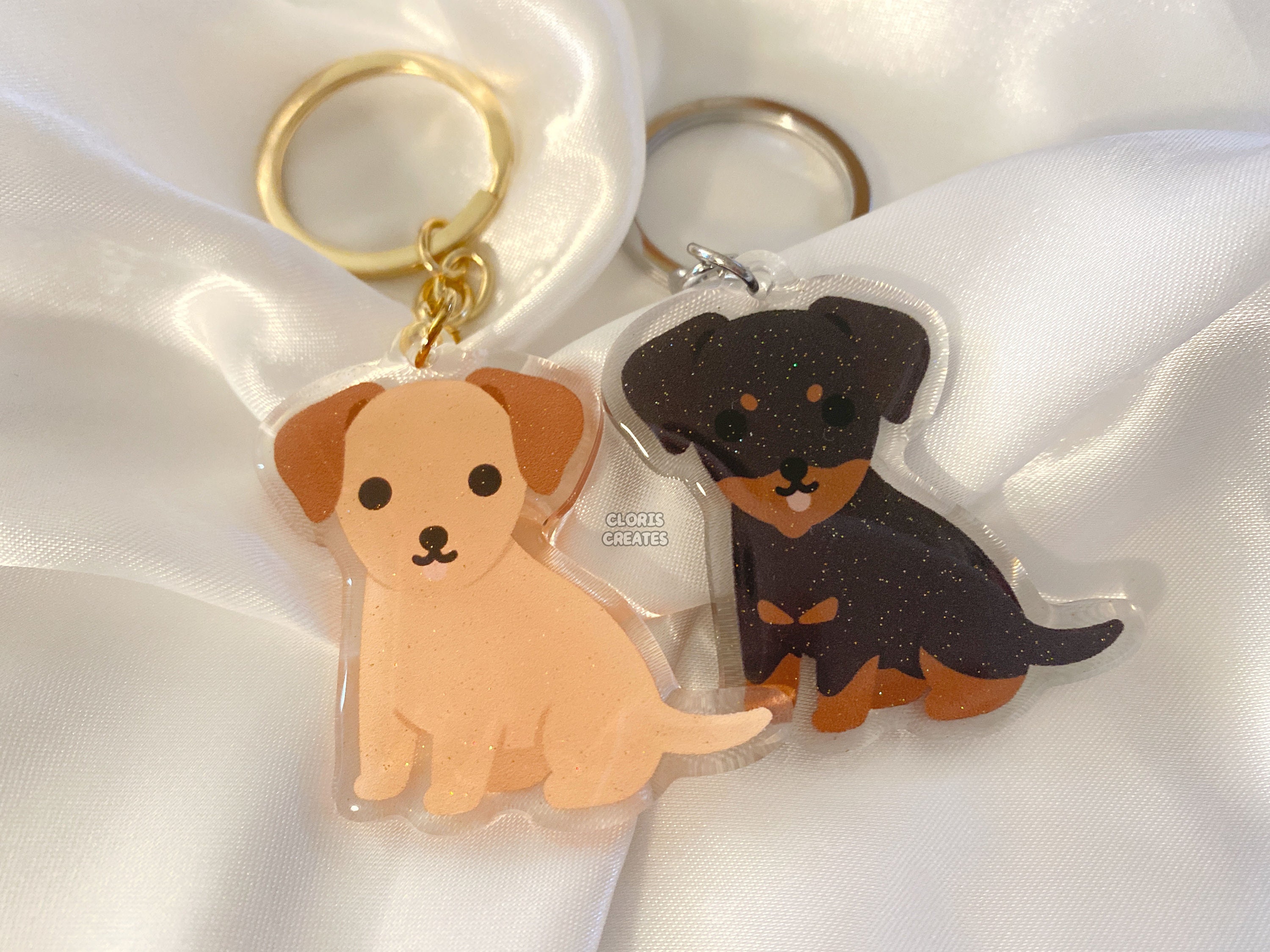 Creative Small Dog Puppy Keychain With Designer Cartoon Animal