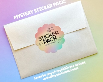 Animal Die Cut Vinyl Sticker Mystery Bundle | Discounted Pet Decal Set | Random Variety Pack of 5 or 10 Stickers