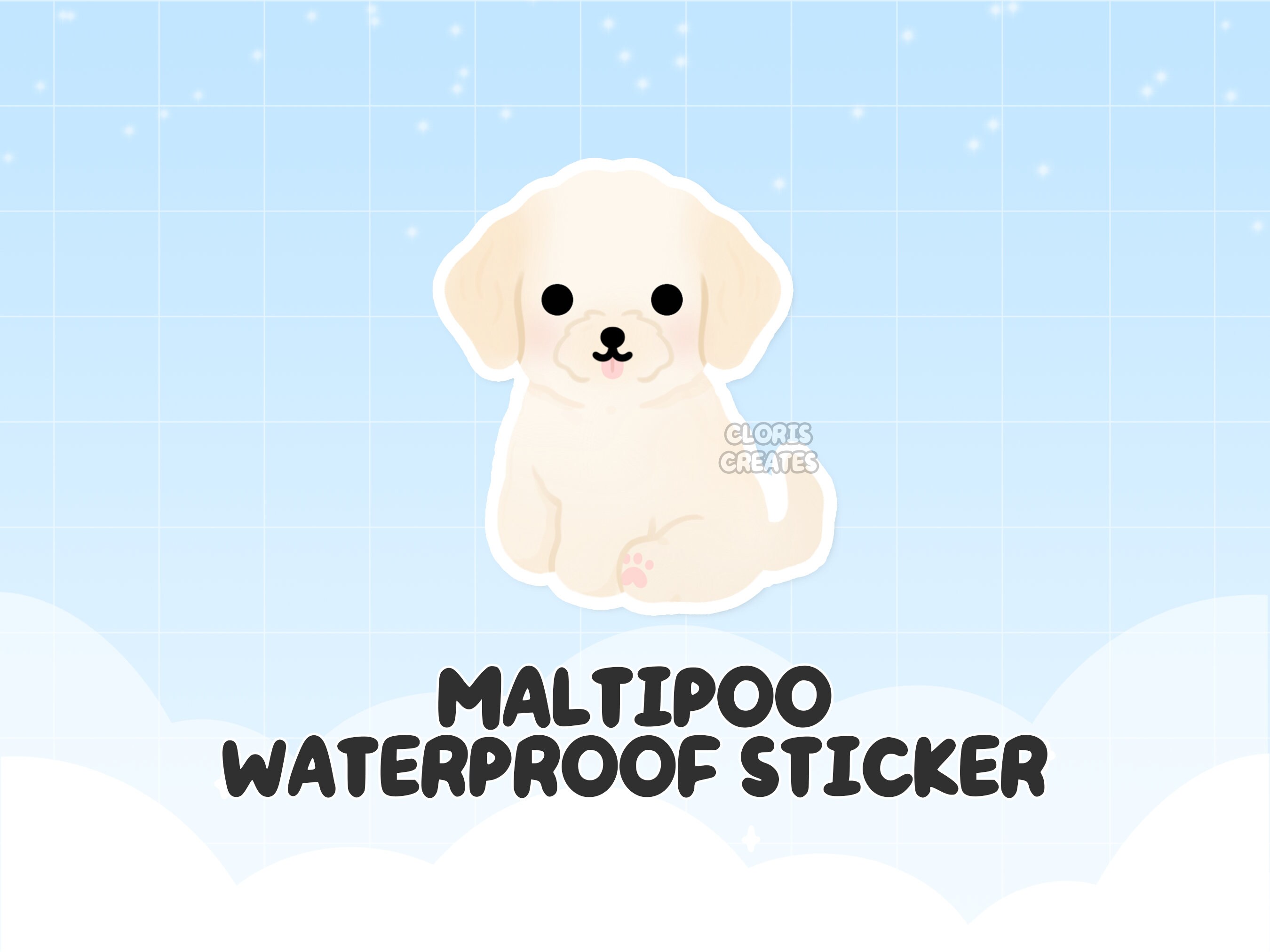 Airedale Terrier Waterproof Bumper Sticker Magnet NIP