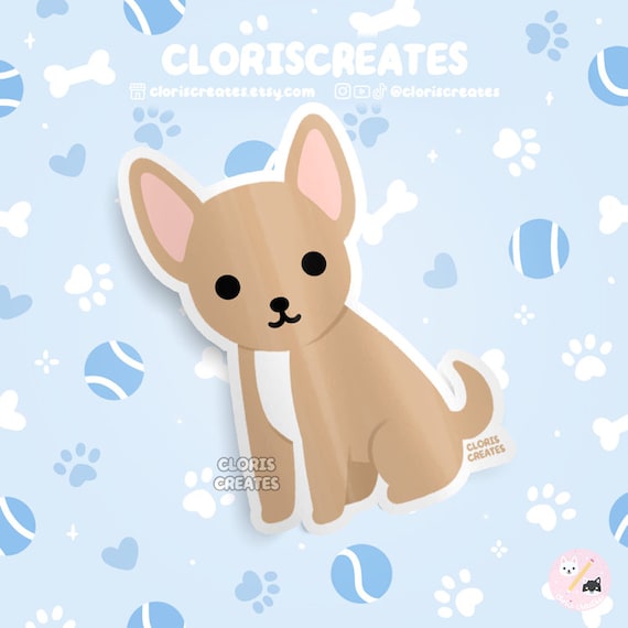 Chihuahua Cartoon Phone Case Wallet - Blue Chihuahua Cartoon Phone Case Wallet - Blue