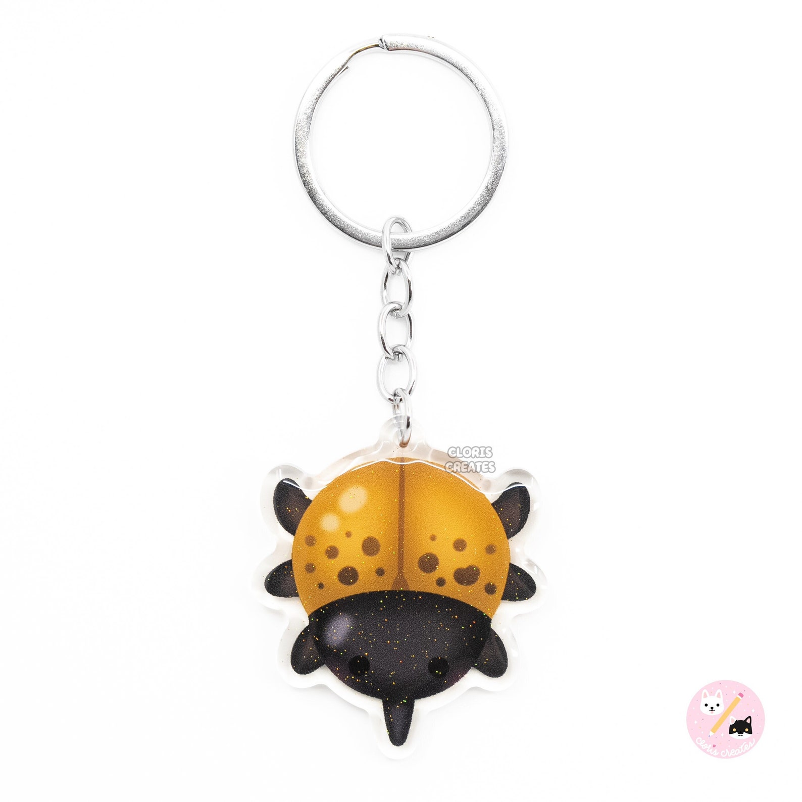 Hercules Beetle Insect Bug Keychain | Cartoon Chibi Pet Art Double ...
