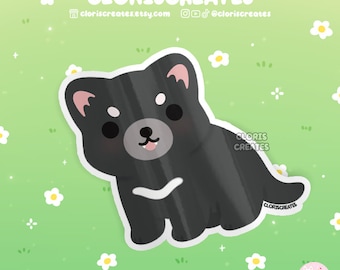 Tasmanian Devil Waterproof Vinyl Sticker | Kawaii Chibi Wild Aussie Animal Art Decal | Cute Cartoon Zoo Souvenir Australian Wildlife Gift