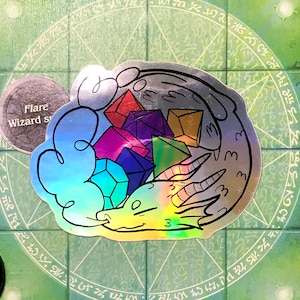 Dice Hamsterer Holographischer Sticker