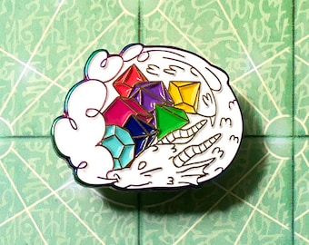 Regenbogen Drache Emaille Pin