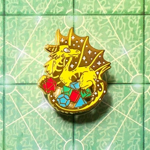 Gold Dragon Enamel Pin