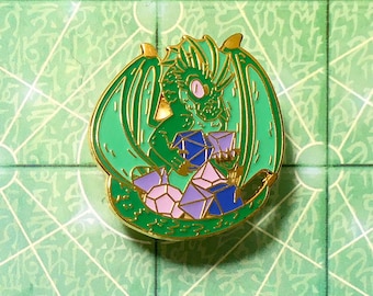 Grüner Drache Emaille Pin