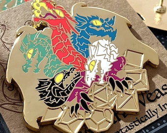 Tiamat Dragon Dice Hoard Enamel Pin
