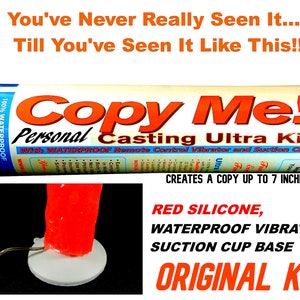Personal Massager Casting Kit: Waterproof Vibrating RED Silicone Replica