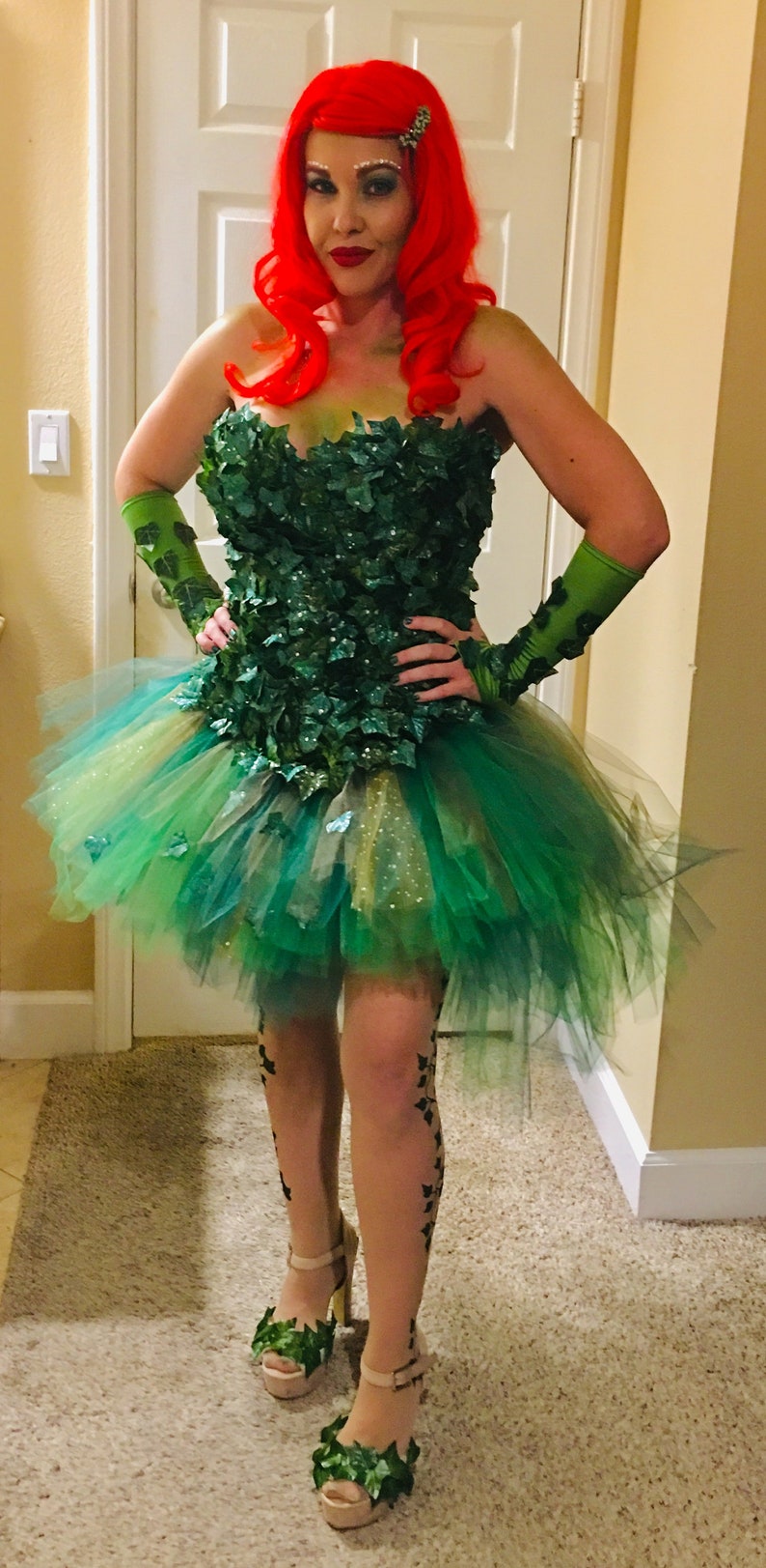 POISON IVY Couture Tutu Dress/costume: Adult Dance Wear - Etsy