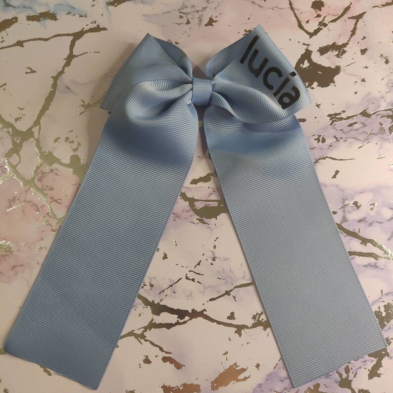 hair bows for girls Personalised ribbon bow name bows