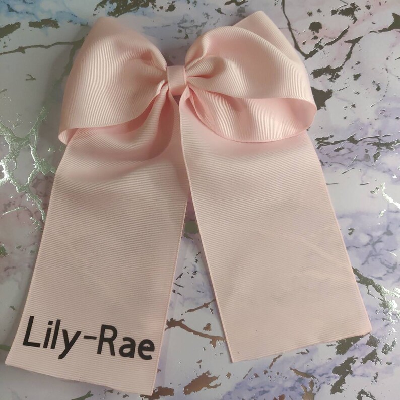 hair bows for girls Personalised ribbon bow name bows