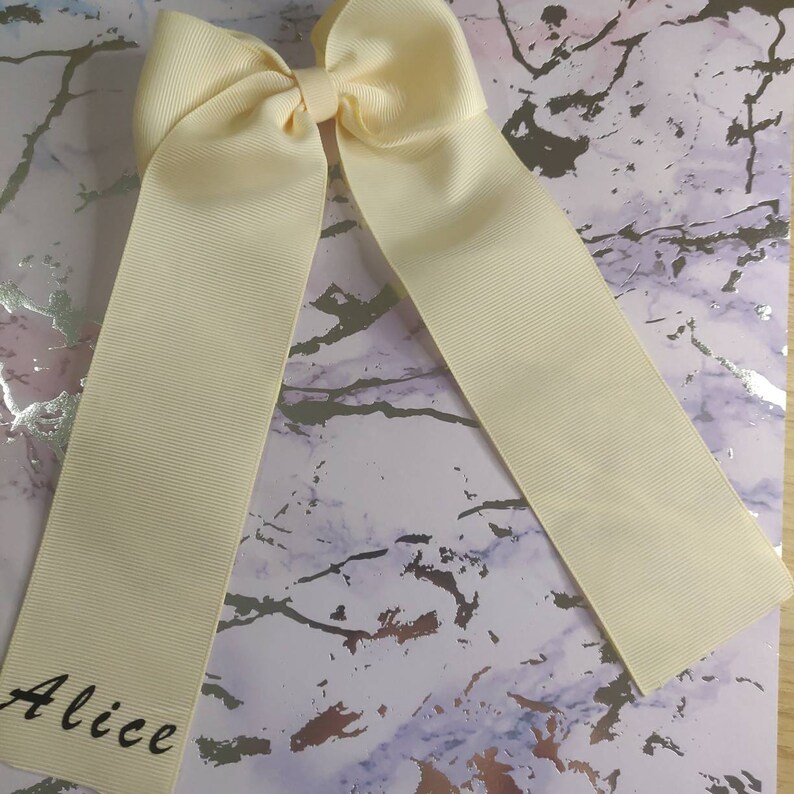 hair bows for girls Personalised ribbon bow name bows