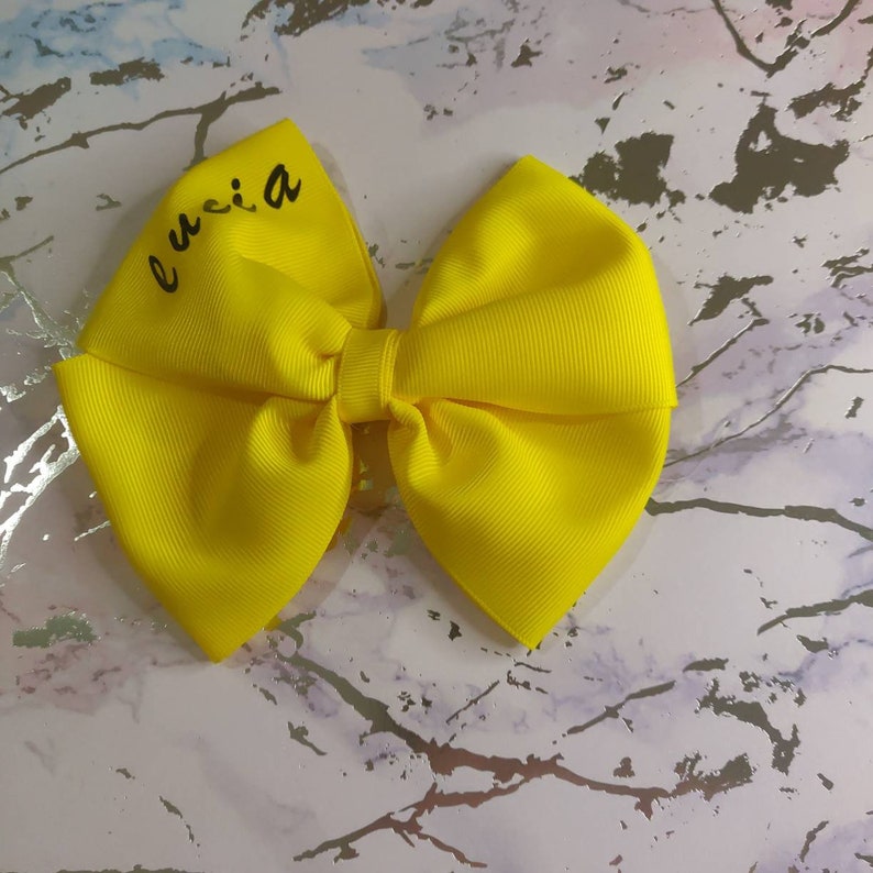 hair bows for girls Personalised ribbon bow name bows